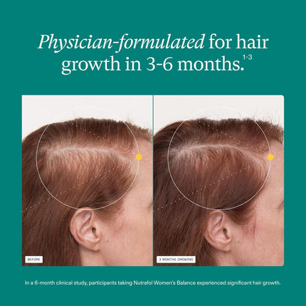 Nutrafol Women’s Balance Hair Growth Supplement Capsules 1 Month Supply
