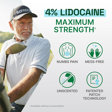 Biofreeze Lidocaine Patches (4 Count)