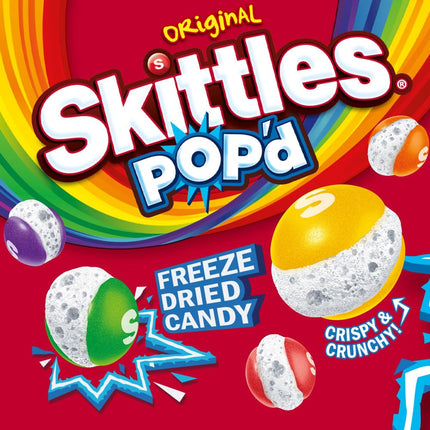 SKITTLES POP'd Originals Freeze Dried Candy 5.5 oz Bag