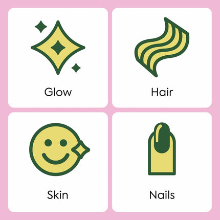Plant People WonderBeauty Hair Skin & Nails Gummies with Tremella Mushroom, Collagen & Biotin 60 Gummies
