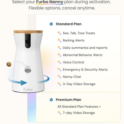 Furbo 360 Dog Camera with Treat Toss and Two Way Audio