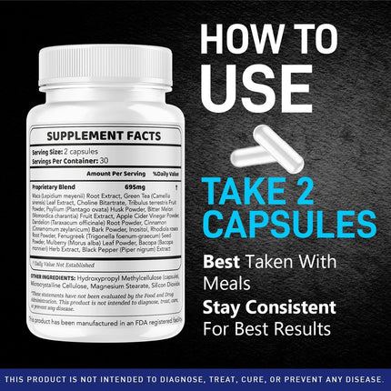 BoostTRT Advanced Multivitamin Supplement Capsules 120 Capsules (2 Pack)