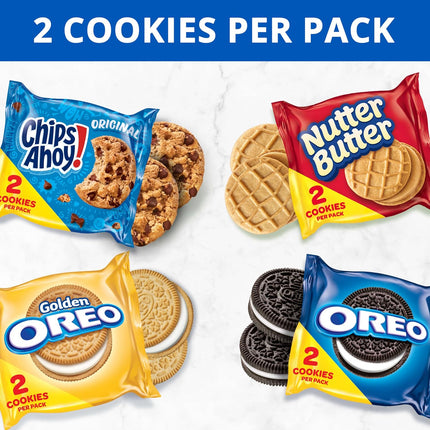Oreo Chips Ahoy Nutter Butter Cookie Variety Pack Snack Packs 56 Count