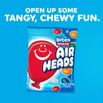 Airheads Candy Bites Assorted Fruit Flavored Chewy Candy 2 oz 18 Pack