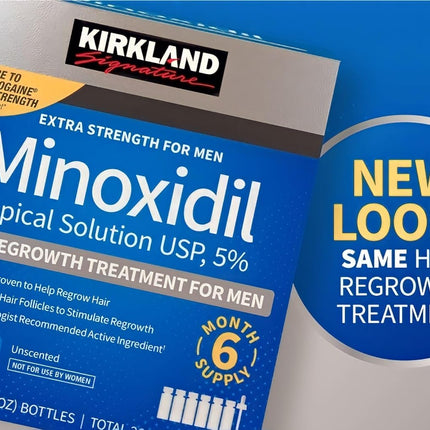 Kirkland Signature Minoxidil 5% Topical Solution (6-Month Supply)