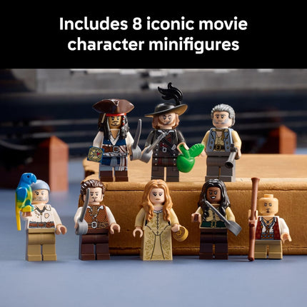 LEGO Icons Captain Jack Sparrow Pirate Ship – 18+ Black Pearl Display Set, Collectible for Pirates of the Caribbean Fans – 10365
