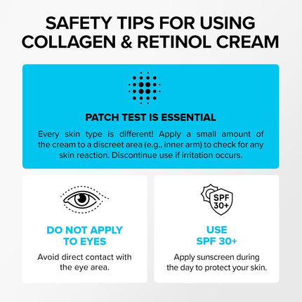 Face Moisturizer Retinol Collagen Hyaluronic Acid Cream 1.7 fl oz