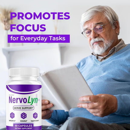 NervoLyn Advanced Supplement Capsules with Vitamins 120 Capsules (2 Pack)
