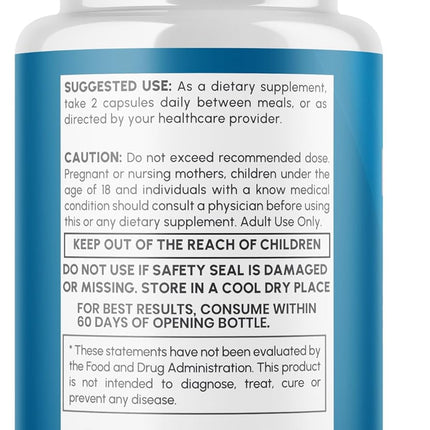 Nerve Ease Supplement Capsules with Natural Ingredients 120 Capsules (2 Pack)
