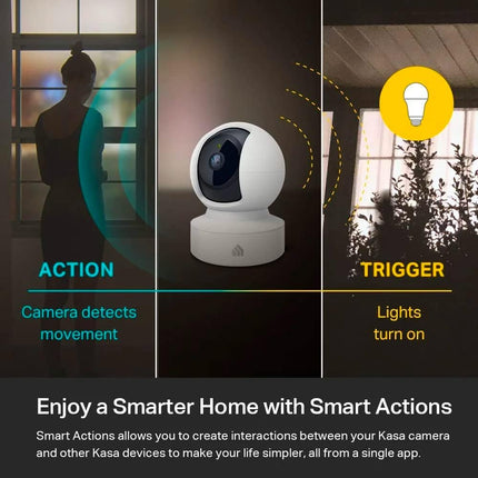 Kasa Indoor Security Camera 1080p Pan Tilt Wired with Night Vision EC70