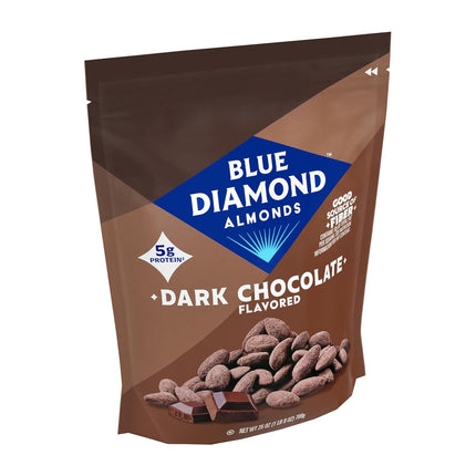 Blue Diamond Almonds Dark Chocolate Flavored Snack Nuts 25 oz Resealable Bag