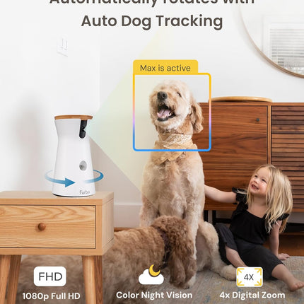 Furbo 360 Dog Camera with Treat Toss and Two Way Audio