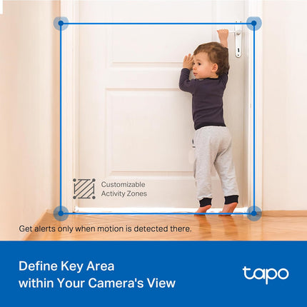 TP-Link Tapo 2K Pan Tilt Wired Security Camera Indoor Outdoor 2 Pack C216