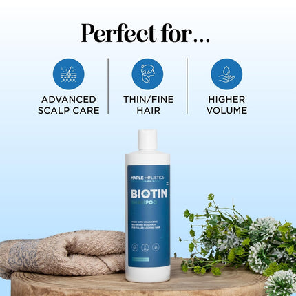 Rosemary and Biotin Shampoo for Thinning Hair Sulfate Free 8 fl oz