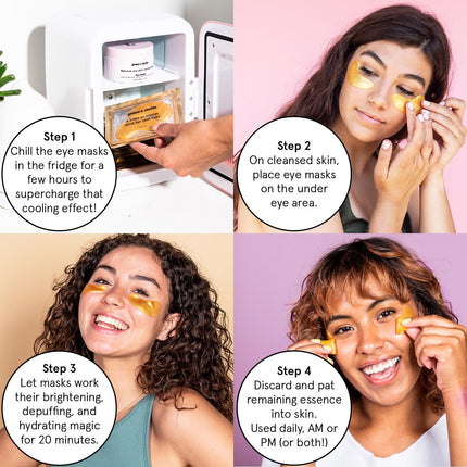 grace & stella Vegan Under Eye Patches for Dark Circles & Puffy Eyes 12 Pairs