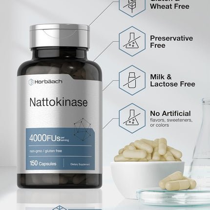 Horbäach Nattokinase - 150 Capsules