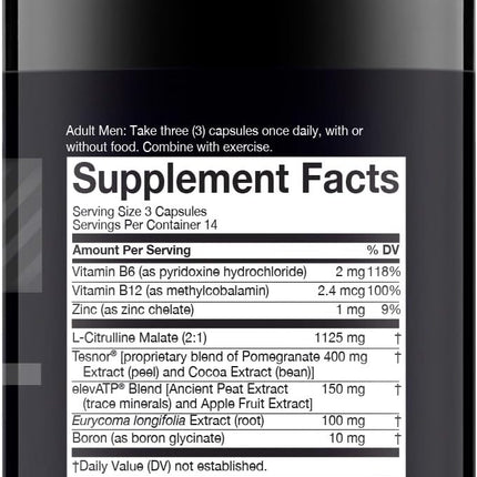 Nugenix Total-T Men’s Testosterone Support Supplement 42 Count