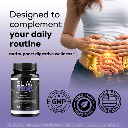 Slim Tide Advanced Weight Management Supplement Capsules 5 Pack 300 Count