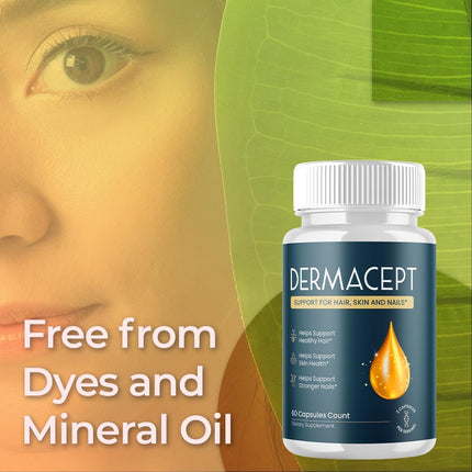 Dermacept Supplement Capsules with Natural Ingredients 300 Capsules (5 Pack)