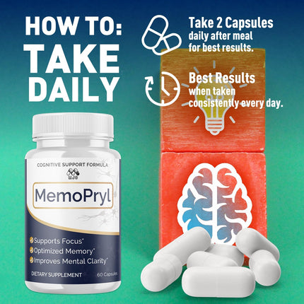 Memopryl Supplement Capsules with Multivitamins 180 Capsules (3 Pack)