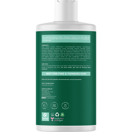 Volumizing Biotin & Rosemary Shampoo with Tea Tree Oil 16 fl oz
