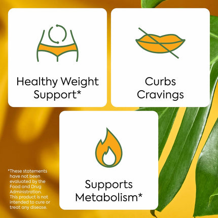 Plant People WonderBurn Metabolism Gummies Zero Sugar Ripe Mango Flavor 60 Count