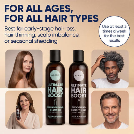 Moerie Hair Growth Shampoo and Conditioner with Biotin and Rosemary