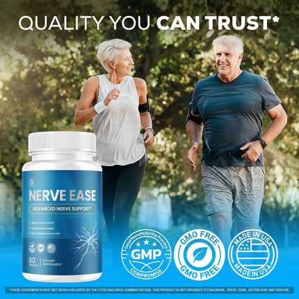 Nerve Ease Supplement Capsules with Natural Ingredients 300 Capsules (5 Pack)