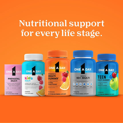 One A Day Men’s 50+ Multivitamin Vitamins A C D Calcium 200 Tablets