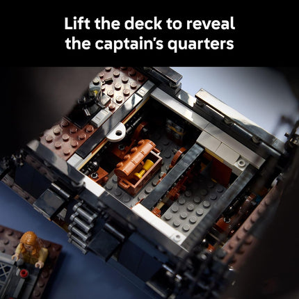 LEGO Icons Captain Jack Sparrow Pirate Ship – 18+ Black Pearl Display Set, Collectible for Pirates of the Caribbean Fans – 10365