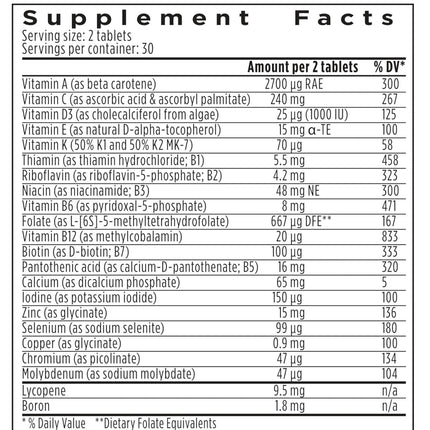 Igennus Men’s Multivitamin Tablets - 60 Count