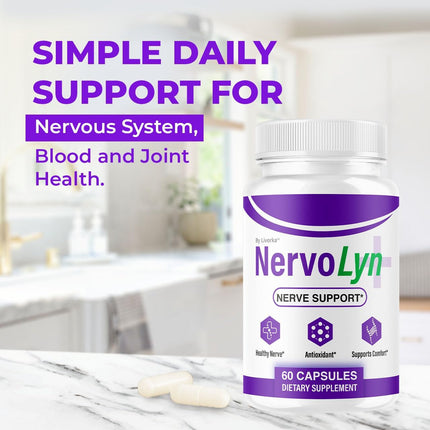 NervoLyn Advanced Supplement Capsules with Vitamins 120 Capsules (2 Pack)