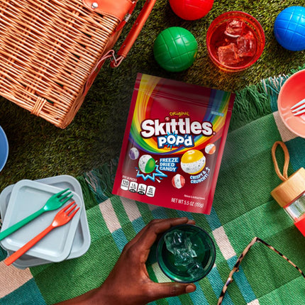 SKITTLES POP'd Originals Freeze Dried Candy 5.5 oz Bag