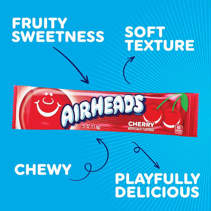 Airheads Full-Size Taffy Candy Variety Pack 60 Count Box