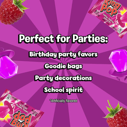 Ring Pop Very Berry Punch Flavored Hard Candy Lollipops 30 Count