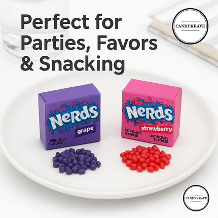 NERDS Gummy Clusters Grape & Strawberry Mini Candy Boxes 1 lb