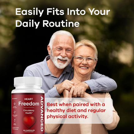 Heart Freedom Supplement Capsules with Natural Ingredients 180 Capsules (3 Pack)