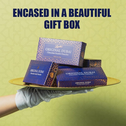 Lovetta Dubai Chocolate Bar Pistachio Knafeh – Luxury Milk Chocolate with Pistachio Cream & Kataifi Filling, 1 Pack