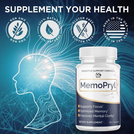 Memopryl Supplement Capsules with Multivitamins 180 Capsules (3 Pack)