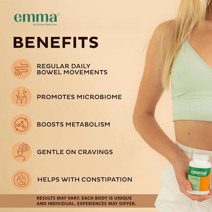 Emma Gut Health Supplement Berberine Resveratrol Quercetin Capsules 60 Count 2pack