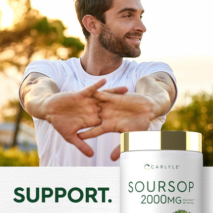 Carlyle Soursop Leaves Herbal Supplement 160 Capsules