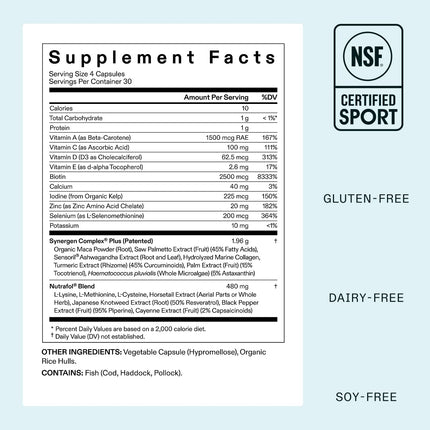 Nutrafol Women’s Balance Hair Growth Supplement Capsules 1 Month Supply