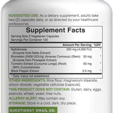 Deal Supplement Nattokinase - 240 Capsules