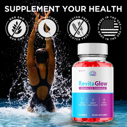 RevitaGlow Gummies with Apple Cider Vinegar & Beauty Vitamins 60 Gummies