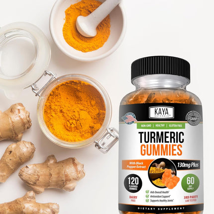 Kaya Naturals Turmeric Gummies (120 Count)