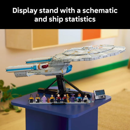 LEGO Icons Star Trek U.S.S. Enterprise NCC-1701-D – 18+ Collectible Display Set, Gift for Fans – 10356