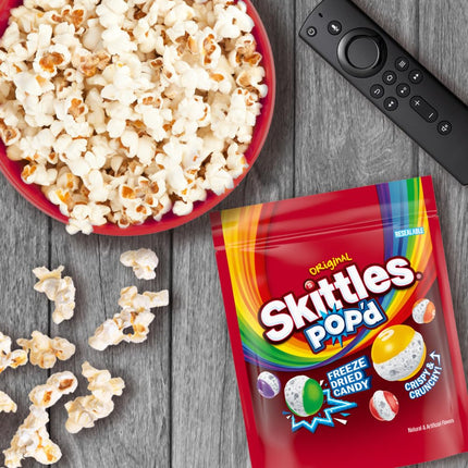 SKITTLES POP'd Originals Freeze Dried Candy 5.5 oz Bag