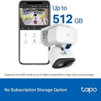 TP-Link Tapo 2K Pan Tilt Wired Security Camera Indoor Outdoor 2 Pack C216