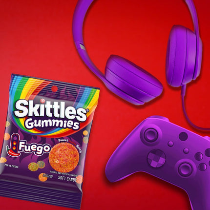 SKITTLES Gummies Fuego Sweet & Spicy Gummy Candy 5.8 oz 12 Pack