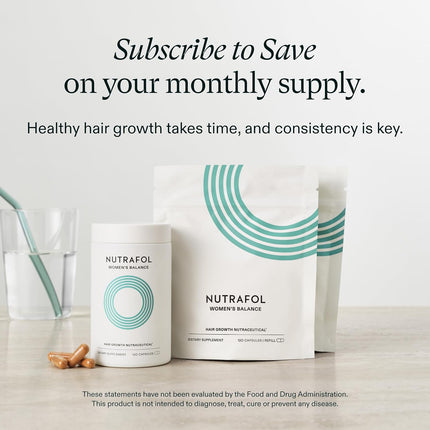 Nutrafol Women’s Balance Hair Growth Supplement Capsules 1 Month Supply